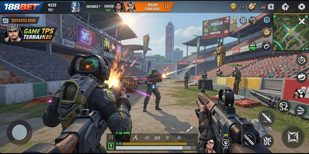 Screenshot gameplay 188BET dengan aksi menarik di layar.