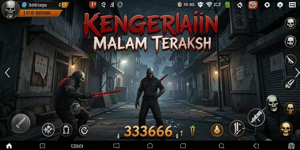 Tampilan gameplay menyeramkan dan mencekam dari 333666.