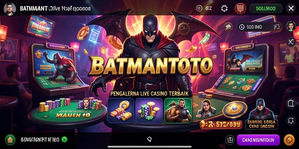 Gameplay menegangkan dalam aplikasi Live Casino BATMANTOTO.