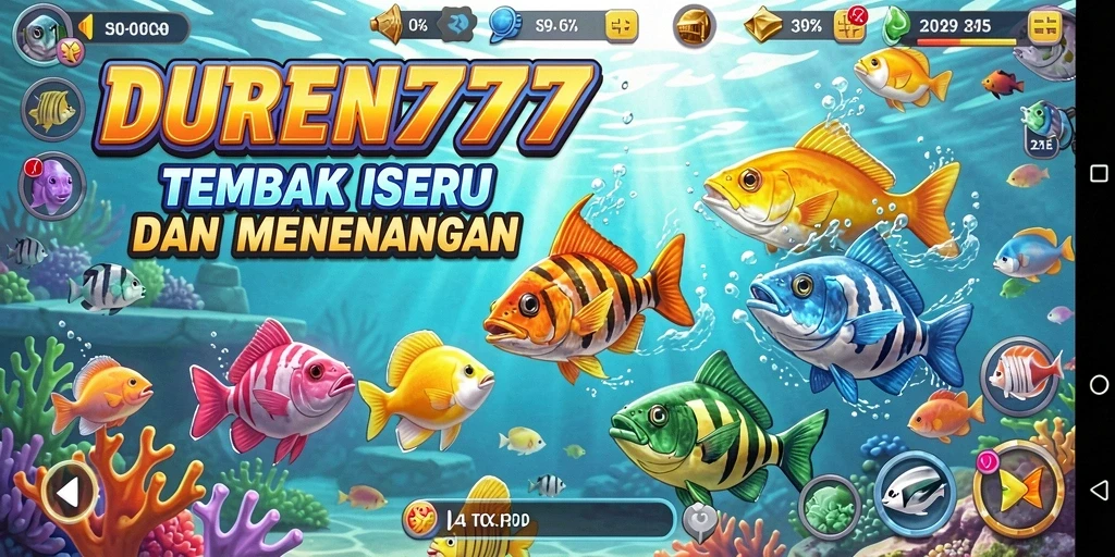 Tampilan menarik dari gameplay Tembak Ikan DUREN777.
