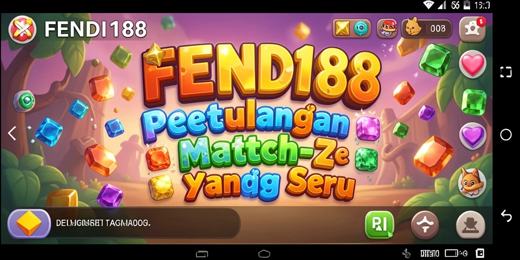 Tangkapan layar FENDI188 menunjukkan gameplay Match-3 yang menarik.
