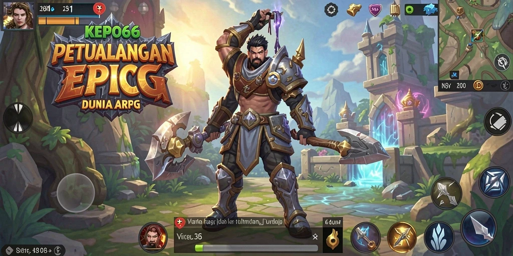Tampilan gameplay KEPO66 yang mendebarkan di dunia ARPG.