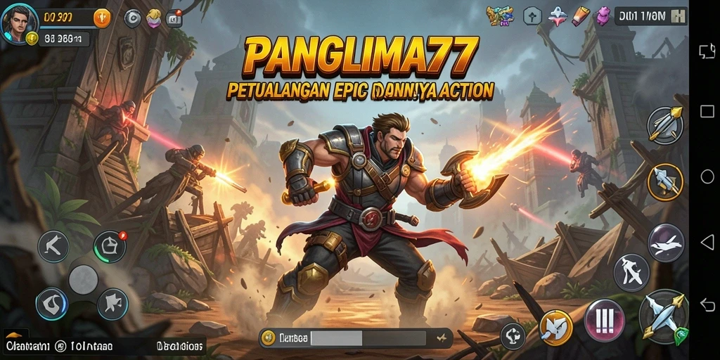 Tampilan gameplay seru dari PANGLIMA77 dengan aksi yang mendebarkan.