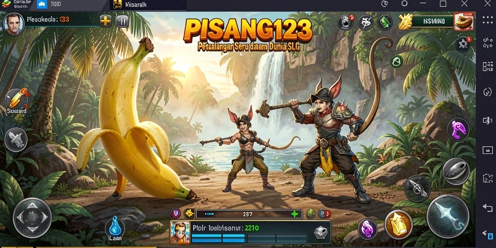 Tampilan screenshot PISANG123 menampilkan gameplay yang menantang dan strategi.